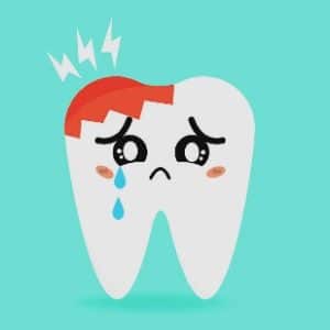 Unhappy tooth dental emergency