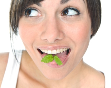 Mint can stop bad breath.
