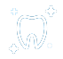 Gráfico de dientes blancos y brillantes